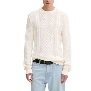Tommy Hilfiger Jeans Cream Recycled Cotton Men's Sweatshirt